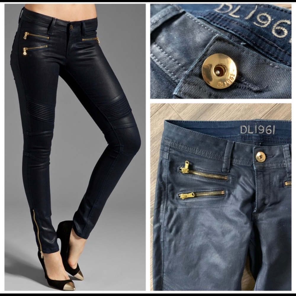 DL1961 Hazel waxed Moro denim Sz 27 EUC